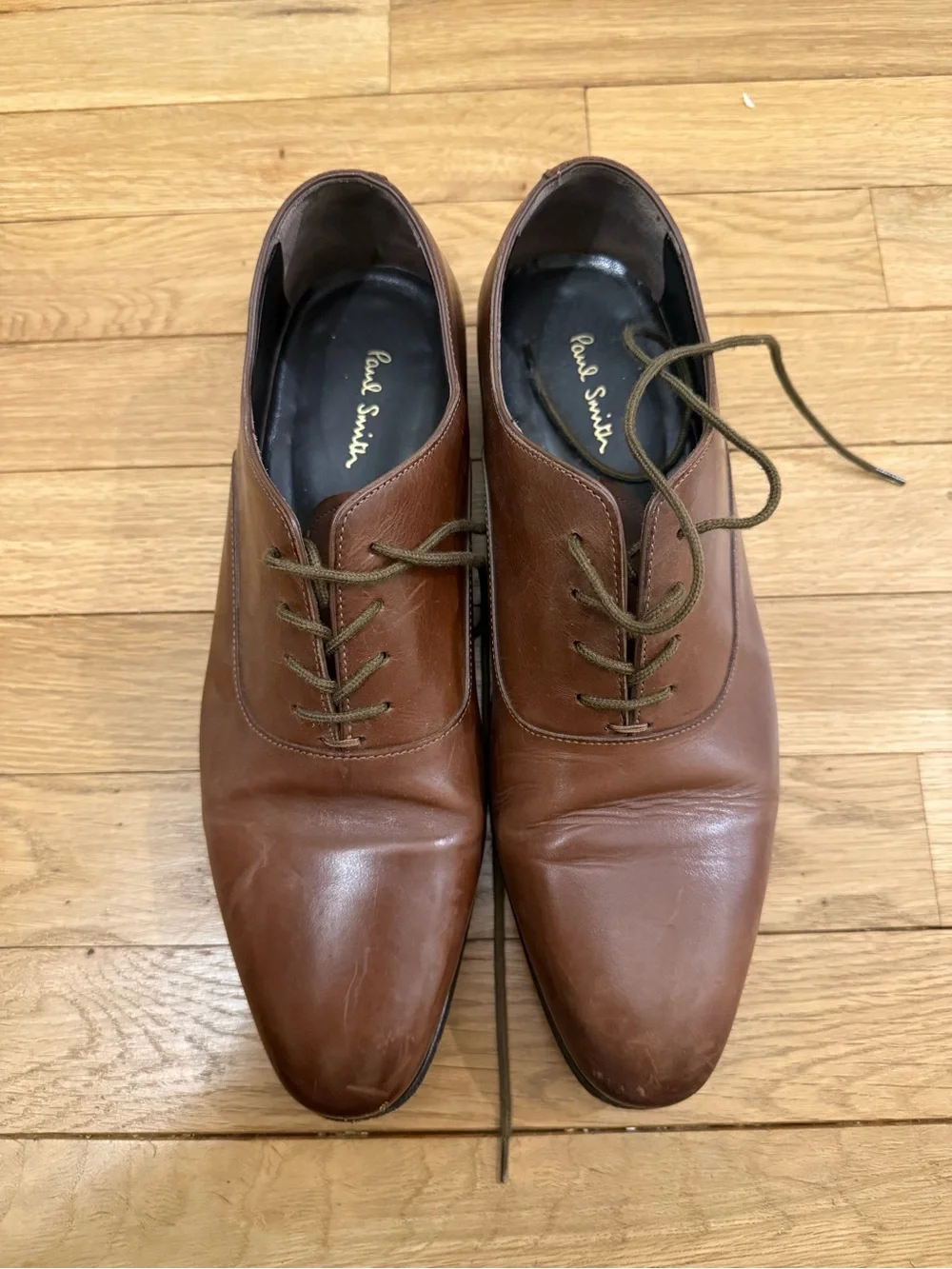 Paul Smith Brown Leather Derby Oxfords